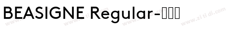 BEASIGNE Regular字体转换